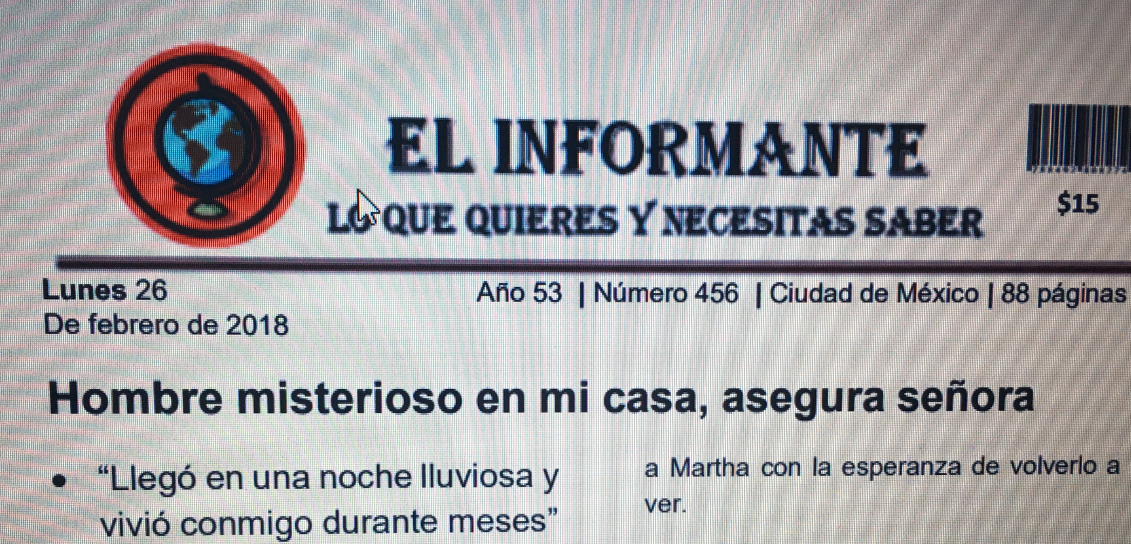 Hombre misterioso en mi casa, asegura señora